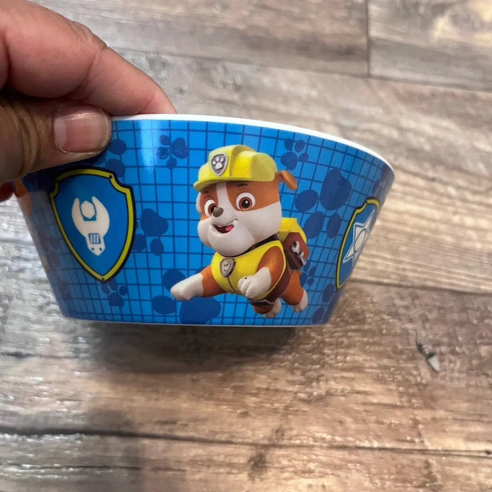 Zak‎ Designs Paw Patrol Melamine Bowl Blue Chase Marshall Skye Rubble 5.5 inch
